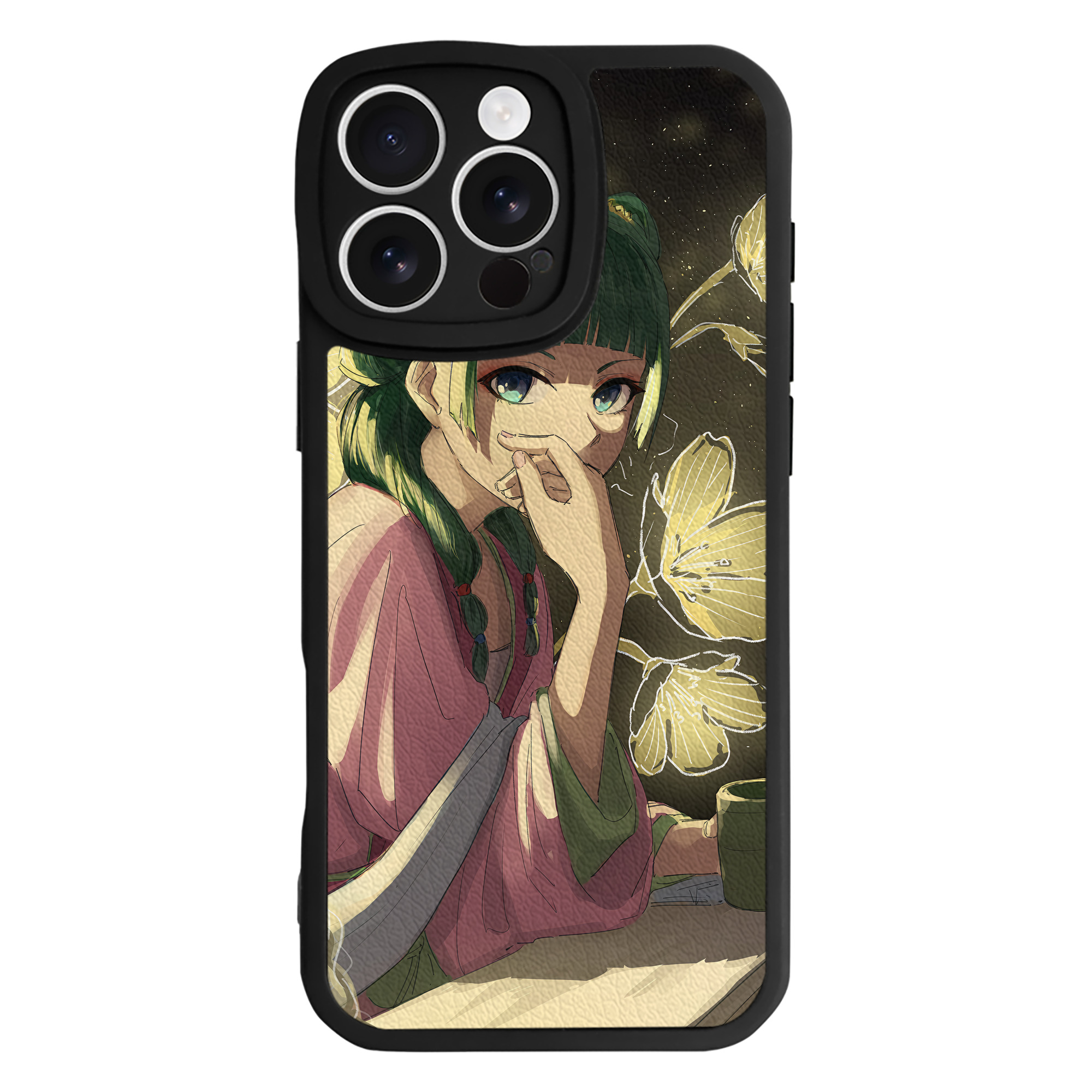 （画像用） 薬屋のひとりごと The Apothecary Diaries 【iPhone 16シリーズ対応】シリコンスマホケース（レザー調） 材質：シリコン